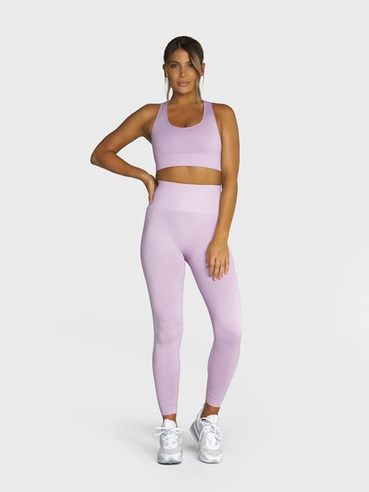 Womens Stylish Sportswear Purple & Pink Capri Leggings